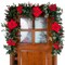 9 ft. Artificial Christmas Garland with Lights - Christmas Poinsettia